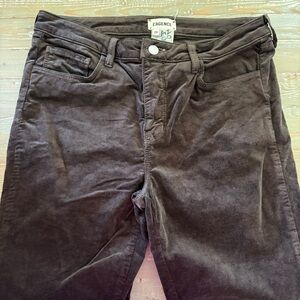 L'AGENCE Brown Velvet Pants